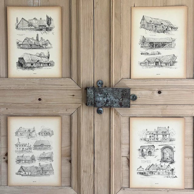 Set of Four 1928 French Architectural Prints — From Domestic Architecture in Rural France For Sale - Image 9 of 9