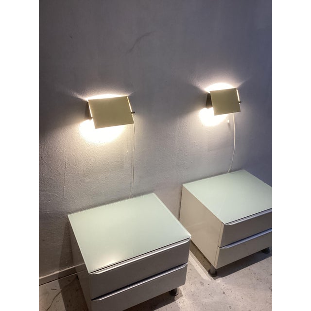 Mid-Century Modern Metal Sconces attributed to J. J. M. Hoogervorst for Anvia, 1950s, Set of 2 For Sale - Image 3 of 13