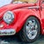 Crimson Volkswagen by Shan Fannin | Acrylic on panel Red Volkswagen car close-up. For Sale