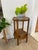 Likely Antique Mission Style Quarter Sawn Wooden Two-Tier Plant Stand or Side Table With Pegged Joints For Sale - Image 10 of 11