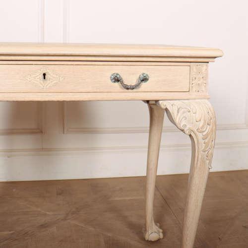 English Bleached Oak Lamp Table For Sale - Image 4 of 10