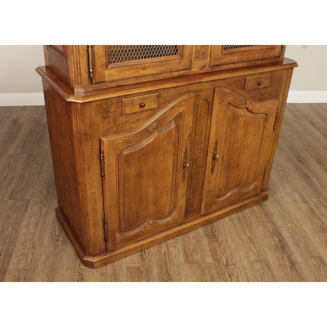 Henredon French Country Style Monumental Bookcase Cabinet For Sale In Philadelphia - Image 6 of 12