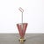 Mid-Century Modernist Sculptural Brass & Carnelian Red Enamel Umbrella Stand For Sale - Image 12 of 18