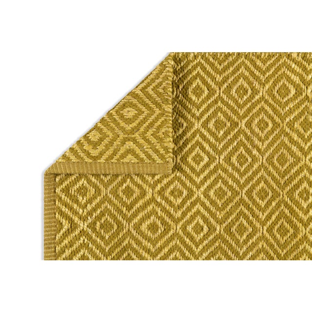 Not Yet Made - Made To Order Part & Parcel Goods Textured Diamond Runner, 2’6”x8', Lime and Olive For Sale - Image 5 of 5