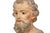 19th Century Italian Polychromed Terracotta Bust of a Saint For Sale - Image 12 of 17