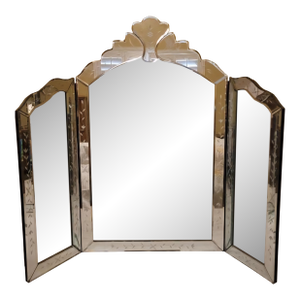 1960s Tri Fold Dresser Mirror by Anthropologie