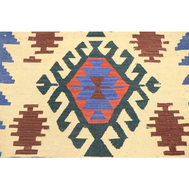 Vintage Persian Shiraz Kilim Rug - 02'02 X 03'07 For Sale - Image 4 of 9