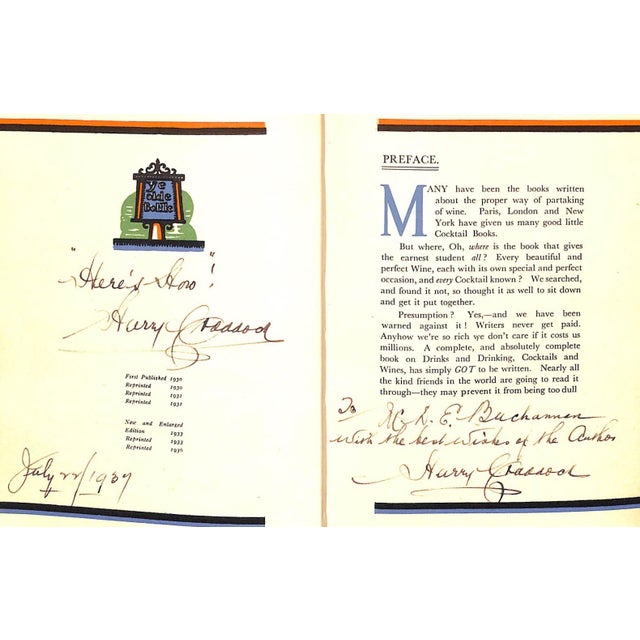 1930s "The Savoy Cocktail Book" 1936 Craddock, Harry [Inscribed] For Sale - Image 5 of 11