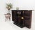 Brown Fold Away Flip Top Bar Wine Rack Liquor Custom Cabinet Ebonized Oak For Sale - Image 8 of 12