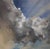 Sky 60 by James Van Fossan | Oil on cradled panel Cloudy sky with blue and gray tones. For Sale