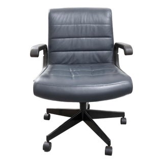 Richard Sapper Navy for Knoll Office Chair on Wheels For Sale