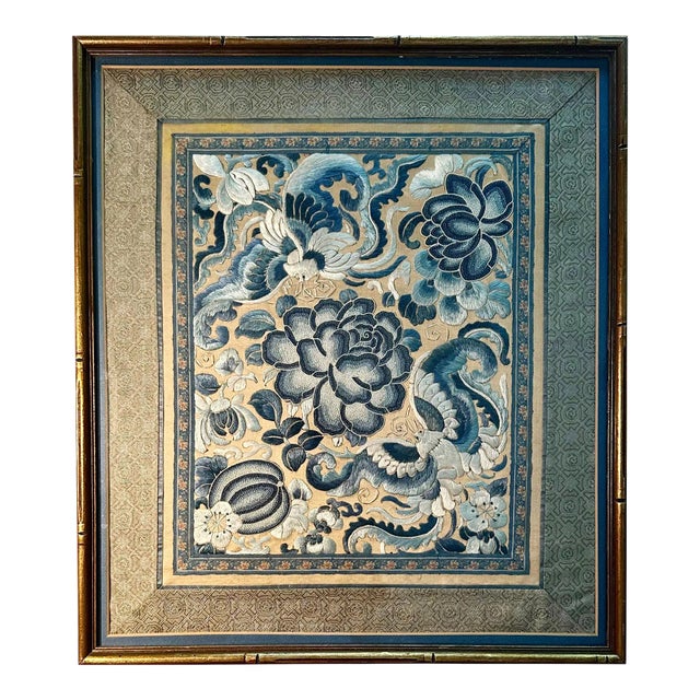 Chinese Embroidery Framed For Sale