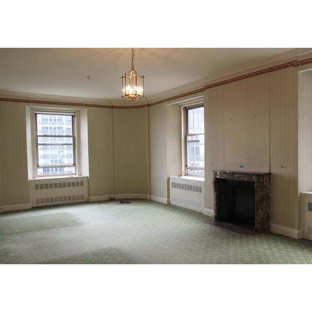 Burgundy Waldorf Astoria Brown Louis XVI Regency Marble Mantel For Sale - Image 8 of 9