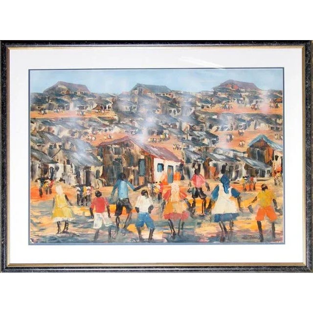 Township (Alexandria) Sekhaolelo, Solomon Year: 1975 Watercolor on Paper, signed l.r. Size: 23 in. x 33.5 in. (58.42 cm x...