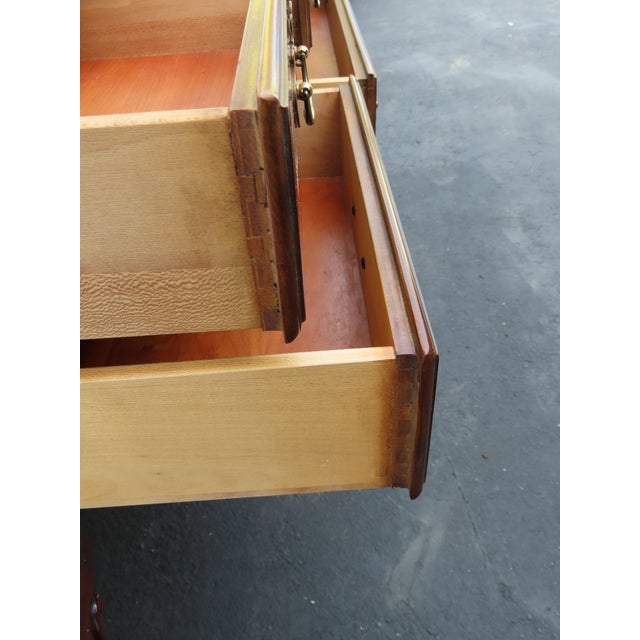 Wood Drexel Long Narrow Library Console Entry Table 6394 For Sale - Image 7 of 17