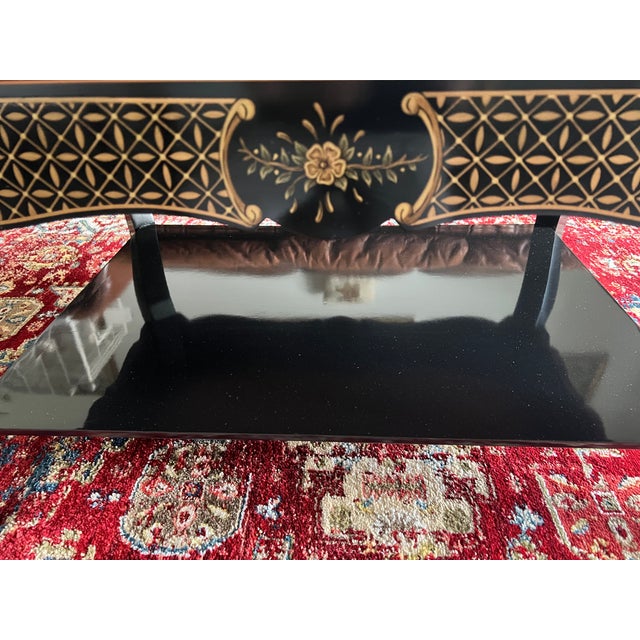 2010s One of a Kind Hand Painted Coffee Table For Sale - Image 5 of 15