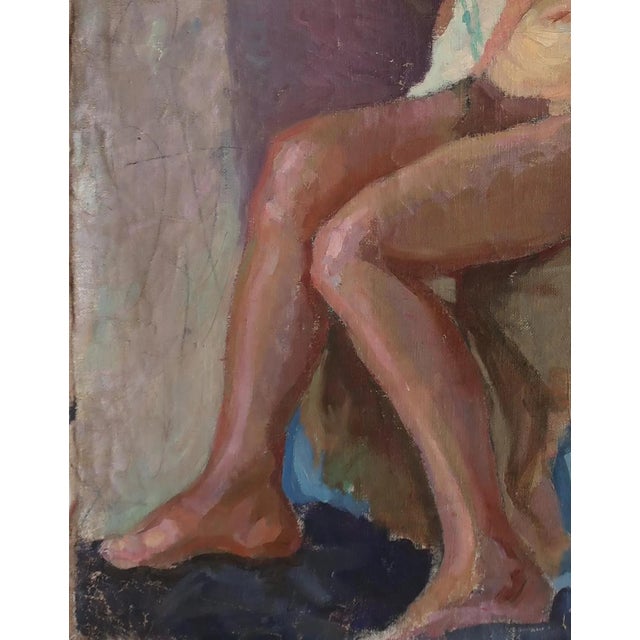 1960s Vintage Erotic Nude Oil Painting, Ukrainian Artist Sokolovsky, 1960s 78-60 For Sale - Image 5 of 6