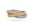 Metal Cartier Trinity Diamond 18k Tri-Color Gold Band Ring w/Cert - Size 5.5 For Sale - Image 7 of 10