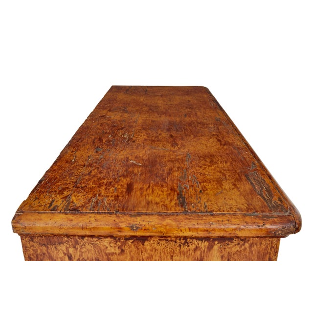 Brown 19th Century Swedish Traditional Ragwork Pine Cupboard, 1860 For Sale - Image 8 of 13