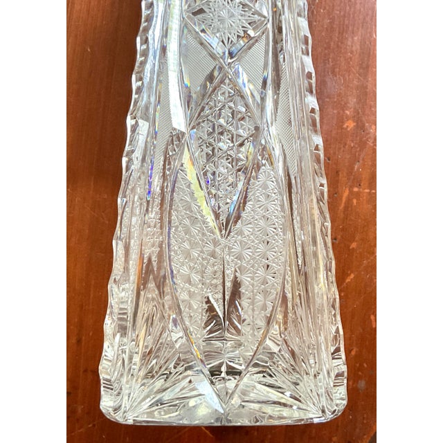 1940s 1940s Art Nouveau Superior Cut Crystal Liqueur/Liquor Decanter For Sale - Image 5 of 12