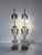 Vintage French Empire Neoclassical Style Cut Crystal & Swan Bronze Ormolu Table Lamps – A Pair For Sale - Image 4 of 13