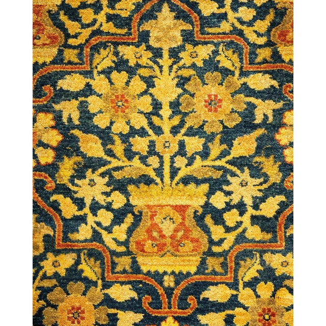 Traditional Mogul, One-of-a-Kind Hand-Knotted Area Rug - Blue, 6' 2" x 8' 7" For Sale - Image 3 of 8