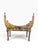 Burnt Umber Mid 20th Century Italian Neoclassical Style Faux-Tortoiseshell & Gold Leaf Curule Window Bench For Sale - Image 8 of 16