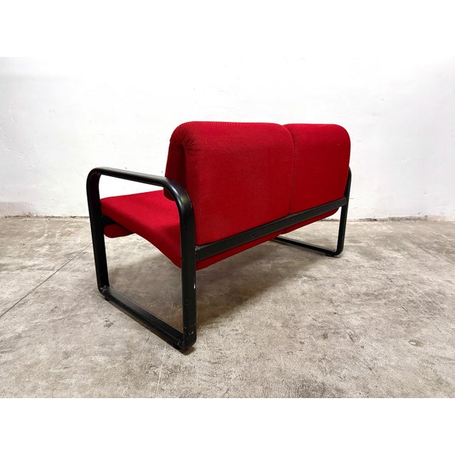 Metal Vintage Sofa and Lounge Chairs from Arflex, 1990s, Set of 3 For Sale - Image 7 of 11