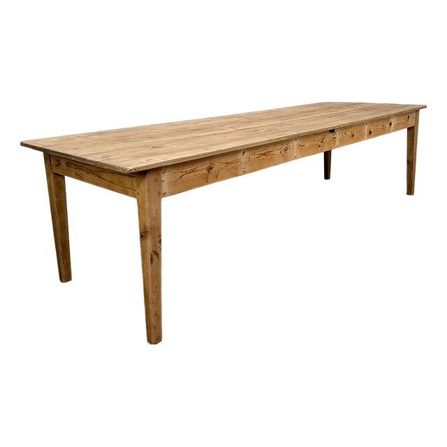 Large Fir Table, 1940s For Sale