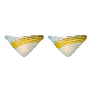 1960s Ribbed Murano Sconces, a Pair