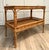 Vintage Bamboo, Rattan & Wicker Two-Tier Console Display Table With Tray Top For Sale - Image 13 of 15