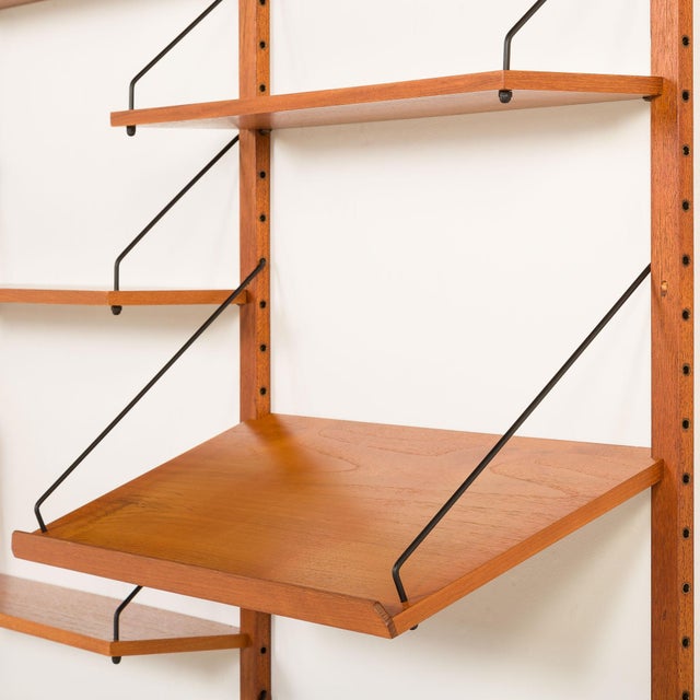 Danish Teak Shelving Unit in the style of Cadovius and Sorensen, 1960s For Sale - Image 9 of 16