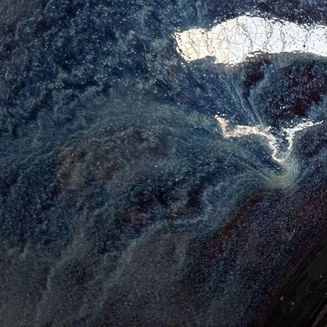 ​Japanese Glazed Ceramic Plant Stand, 1960s For Sale - Image 11 of 18