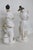 1980s Andrea by Sadek 2 Porcelain Figures 6818 White and Gold Trim Made in Japan 4824b For Sale - Image 5 of 18