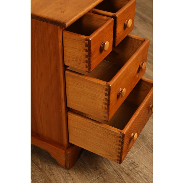 Late 20th Century Rustic Pine Four-Drawer Nightstand For Sale - Image 5 of 18