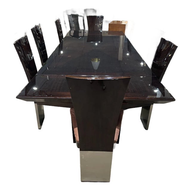 Artedi Large Dining Set W/ Eight Chairs - Set of 9 For Sale