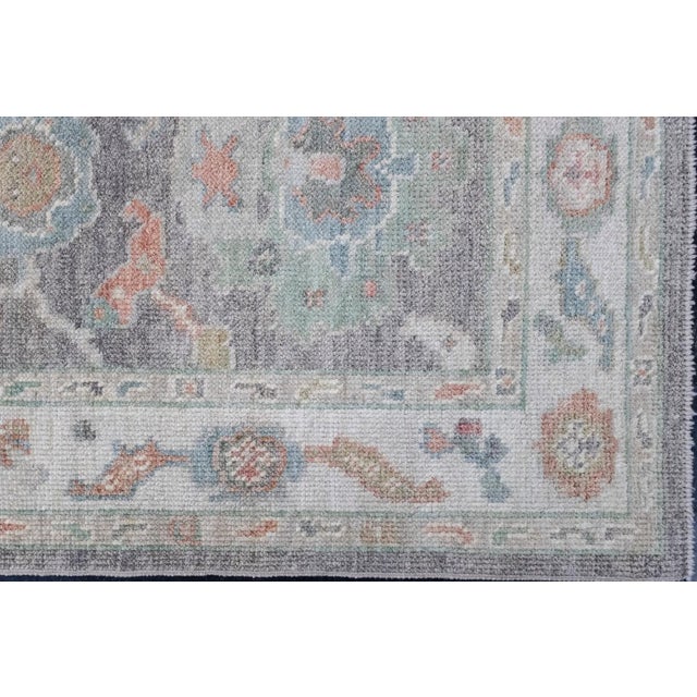 Turkish Turkish Oushak Rug 2'10" x 6'4" For Sale - Image 3 of 8
