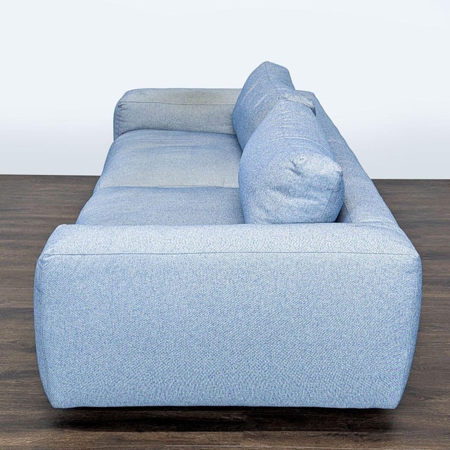 Modern Four Hands Fenton 3-Seat Sofa in Light Blue Upholstery For Sale - Image 3 of 10