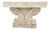 Vintage Neoclassical Style Double Rams Head Console Table For Sale