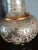 Metal Vintage Hollywood Regency/Neo-Classical Iridescent Glass and Brass Table Lamp For Sale - Image 7 of 18