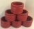 Vintage Red Wooden Napkin Rings - Set of 6 For Sale - Image 4 of 6