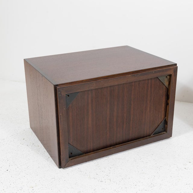 Brown Suspended Bedside Tables from Tecno, 1950s, Set of 2 For Sale - Image 8 of 14