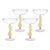 Modern Climbing Cacti Cactus Tequila Cocktail Glasses, Set of 4- Mellow Yellow For Sale - Image 3 of 3