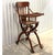 Victorian Antique Victorian Child's Combination Oak High Chair For Sale - Image 3 of 10