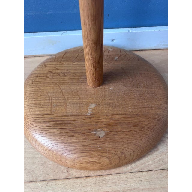 Mid-Century Modern Wood and Glass Mushroom Floor Lamp For Sale - Image 11 of 13