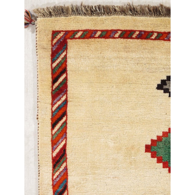 Vintage Hand-Knotted Persian Gabbeh Rug 4'0" X 8'2" For Sale - Image 4 of 6