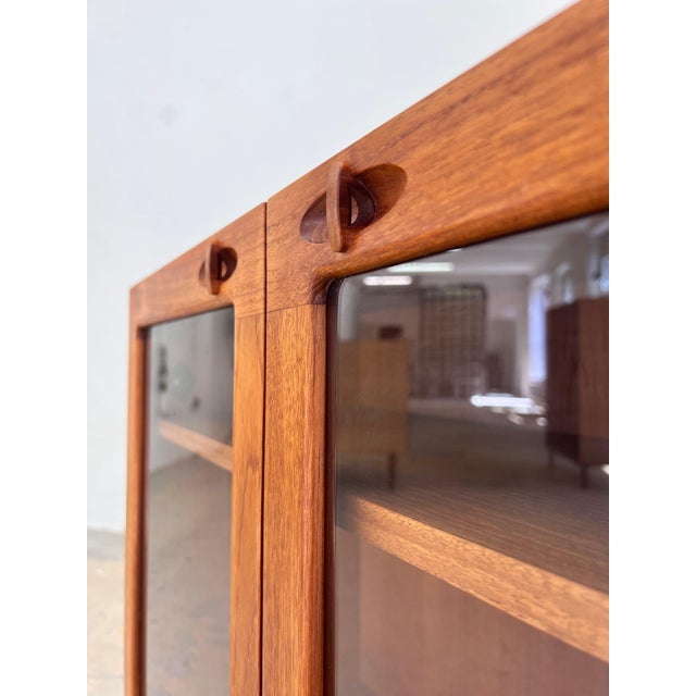 Teak Display Cabinet with New Chrome Feet by H. W. Klein for Bramin For Sale - Image 5 of 11