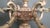 Vintage Old Retro Brass Candelabra Brevettato/European Style 5-Arm For Sale - Image 10 of 18