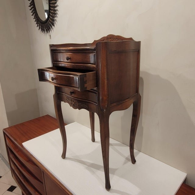 Wood Small Louis XV Provençal Chest of Drawers, France, 1920s For Sale - Image 7 of 16