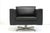 Minimalist Black Leather Swivel Club Chairs, 1990s, Set of 2 For Sale - Image 4 of 11
